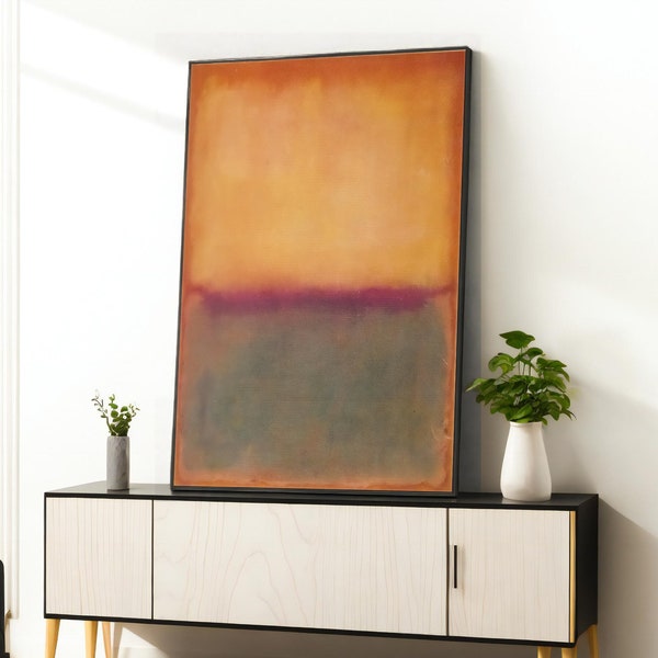 Mark Rothko, Mix of Colors Canvas, Rothko Reproduction, Modern Art Expressionism Painting, Framed Canvas,Ready To Hang Decoration