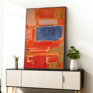 Mark Rothko Canvas Painting, Mark Rothko Poster Canvas, Wall Art Canvas Design, Home Decor, Framed Canvas Ready To Hang
