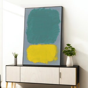 Mark Rothko Frame Canvas/Poster Art Reproduction, Rothko Reproduction, Modern Art Expressionism Painting, Abstract Canvas, Framed Canvas