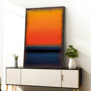 Mark Rothko, Mix of Colors Canvas, Rothko Reproduction, Modern Art Expressionism Painting, Framed Canvas Ready to Hang