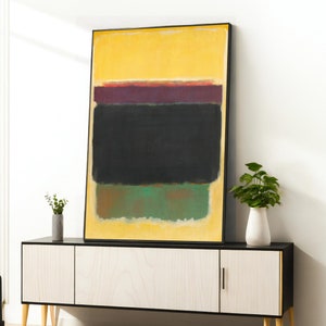 Mark Rothko, Mix of Colors Canvas, Rothko Reproduction, Modern Art Expressionism Painting, Framed Canvas,Ready To Hang Decoration