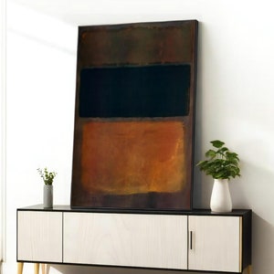 Mark Rothko Poster, Minimal Wall Decor, Abstract Art, Modern, Large Canvas Print, Contemporary