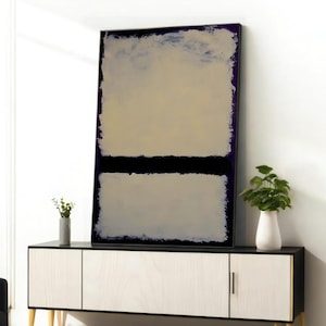 Large Mark Rothko Canvas Print, Minimal Wall Decor, Abstract Art, Modern Poster
