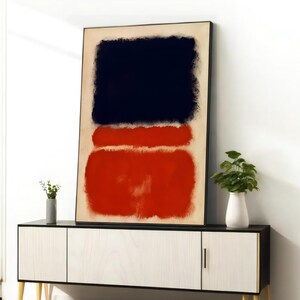 Modern Mark Rothko Canvas Print, Large Wall Art, Minimal Decor, Abstract Poster
