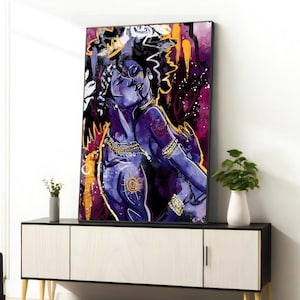 Pintura en lienzo de pareja de graffiti, arte de pared urbano chic de Banksy para decoración romántica del hogar, regalo de aniversario perfecto