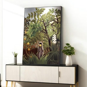 Exotic Landscape Wall Art by Henri Rousseau - Unique Vintage Home Decor, Perfect Artistic Gift for Nature Lovers