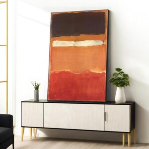 Abstract Art Print, Mark Rothko Canvas, Minimalist Wall Decor, Modern Rothko Poster