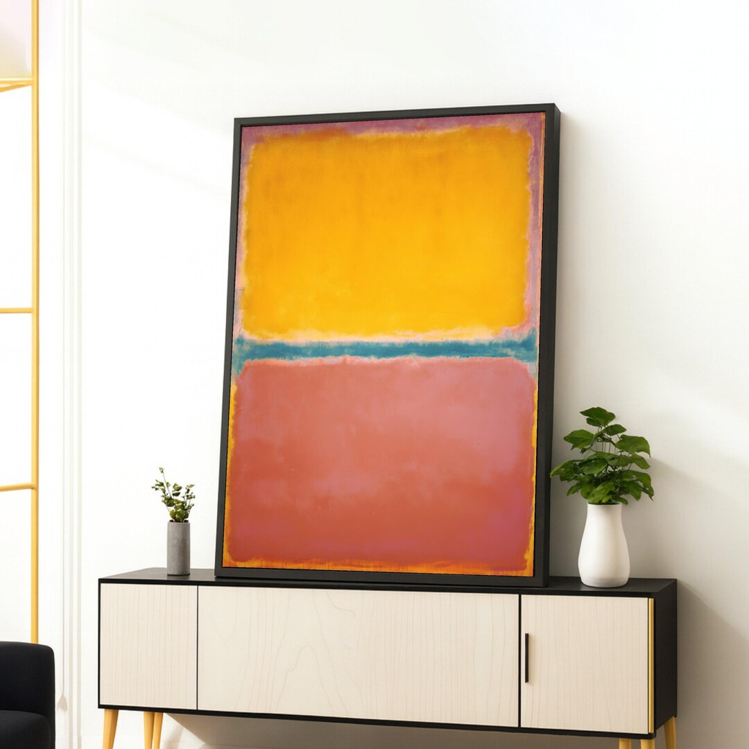 Colorblock Mark Rothko Mark Rothko Abstract Color Block Canvas Wall Art, Modern Minimalist ...