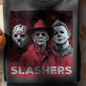 Slashers Png, Retro Halloween png, Horror Movie Png, Horror Halloween Sublimation, Scary Movie Png,  Halloween Gift, Digital Png Sublimation