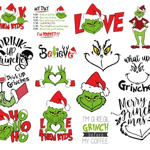 Christmas svg Bundle, Merry  Grinchmas svg, Christmas cricut, svg for cricut, svg cut files, digital files, Instant Download, png, svg