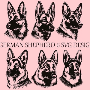 Dog Peeking svg Bundle, Dog Head svg, German Shepherd svg, svg cut files, clipart, cricut svg, Dog Png, Instant Download
