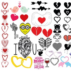 Heart Svg Bundle, Hand Drawn Heart svg, Heart Svg, Valetines Day svg Bundle, Doodle Heart Svg, Love Svg, Valentine Svg, Cricut svg, Png