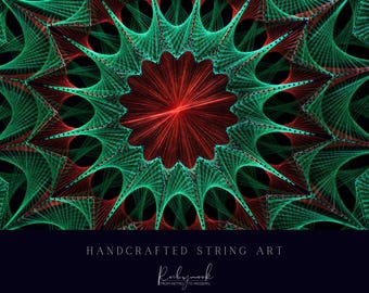 Mandala Wall Art Large Glowing Piece Yoga Studio Meditation Room Sacred Geometry UV Light Healing Space Design Handcrafted Interior Artwork