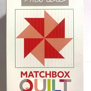 MINI Quilt KIT - Moda Matchbox Sewing Box, 4 of 9 - Includes Fabric, Binding, Embroidery Floss, Batting, Pattern, Needles - FREE Ship & Gift