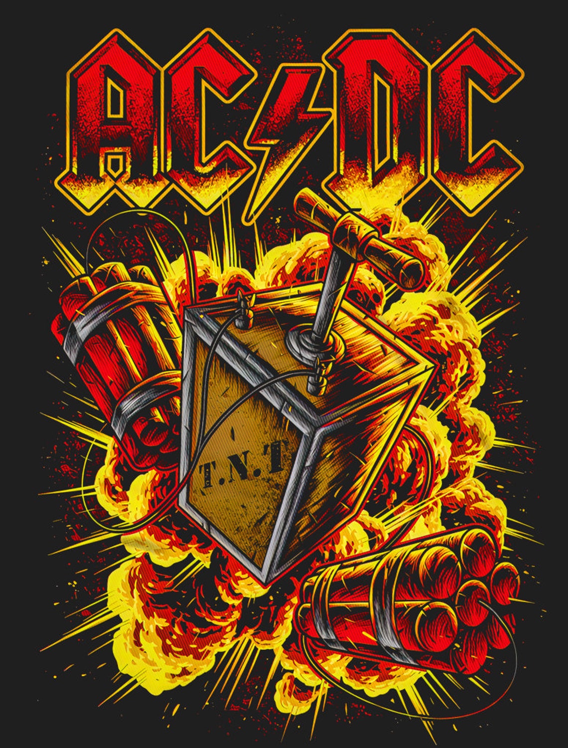 ACDC Png Bundle Design Metal Band Hells Bells Hard Rock TNT Designs ...