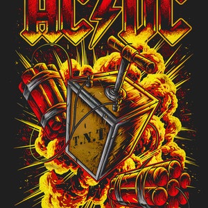 ACDC Png Bundle Design Metal Band Hells Bells Hard Rock TNT Designs ...
