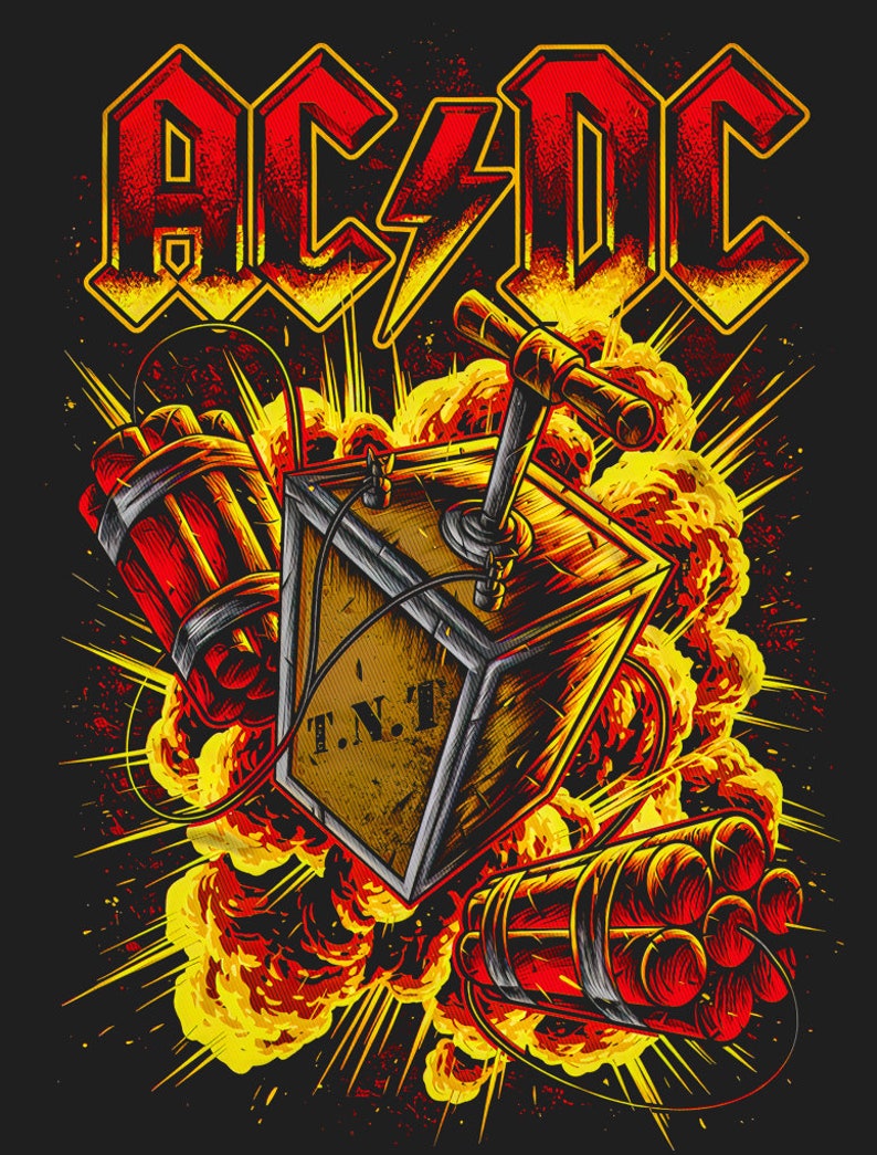 Ac Dc Hell Bells Angus Young 484 Rock Polera Dtf | Cuotas sin interés