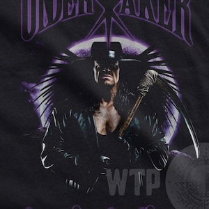 Undertaker Wrestling icon WWF Tall Strong Wrestler Black Hat Black cloak Wrestlemania character for use on  Dark Garments