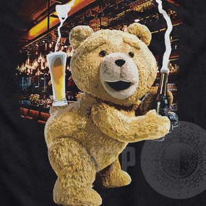 Talking Teddy bear Ted furry teddy bear adult humor downloadable png Character Ted adult Teddy funny feature film character dark garments