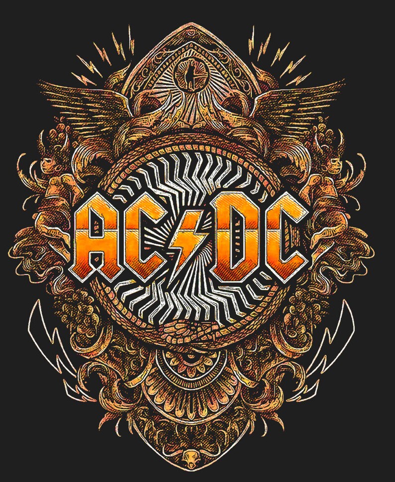 ACDC Png Bundle Design Metal Band Hells Bells Hard Rock TNT Designs ...