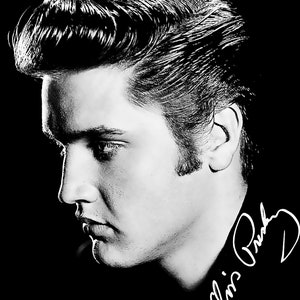 Elvis Presley Portrait Image Elvis King of Rock and Roll lifelike Image digital download for dark Garment Printing Transfer
