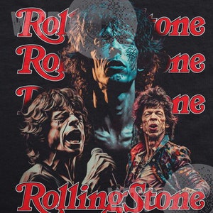 Rolling Stones band shirt image Rolling stones png downloadbale image for Dark Garments