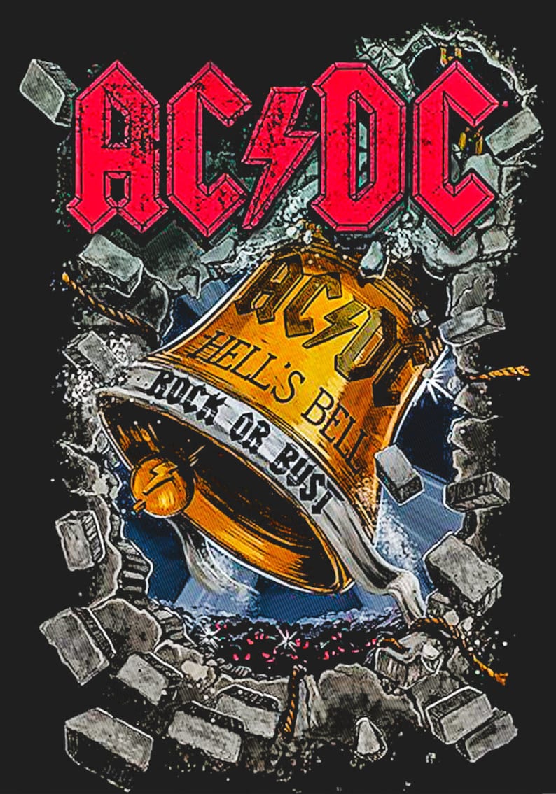 ACDC Png Bundle Design Metal Band Hells Bells Hard Rock TNT Designs ...
