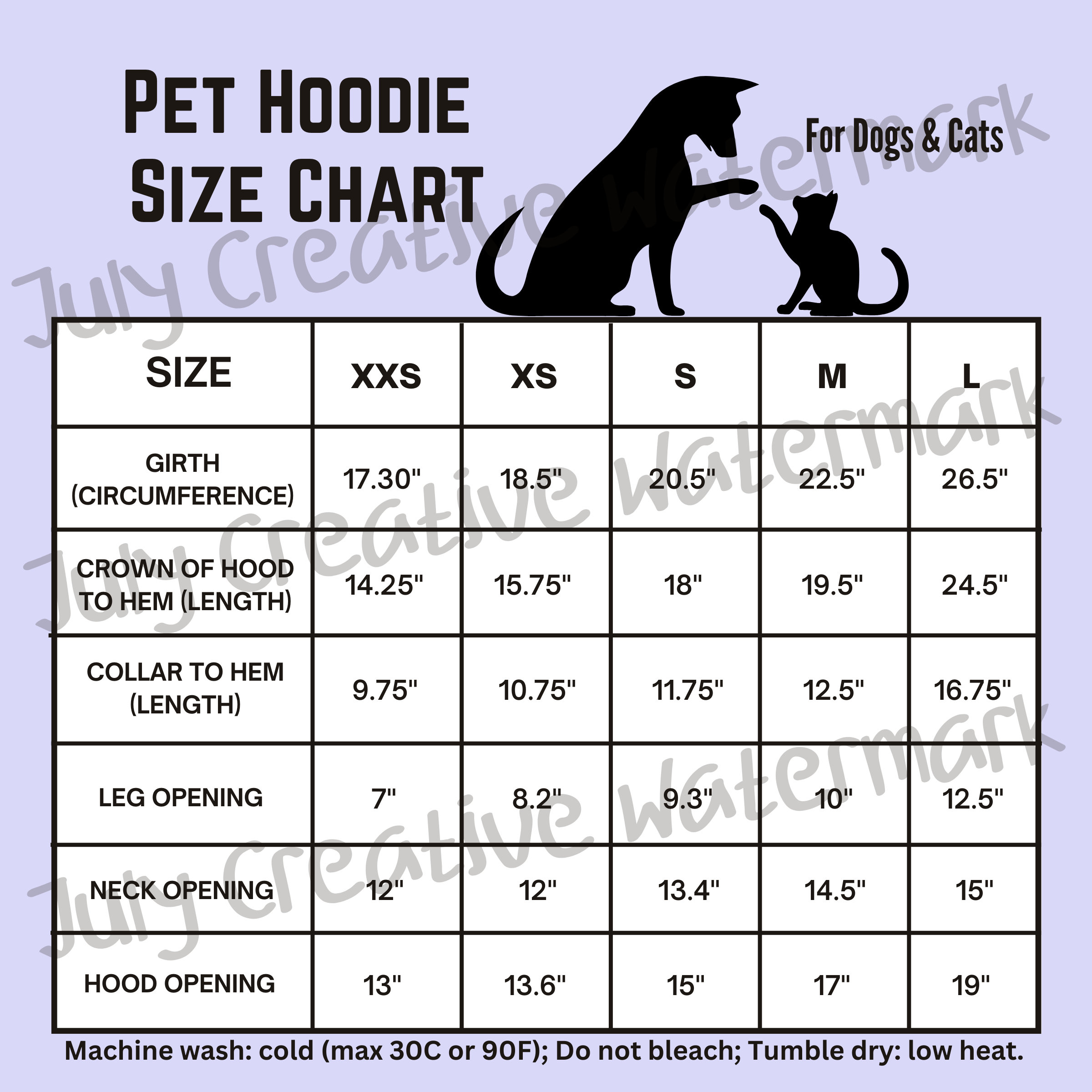 Adidog hoodie size chart cheap