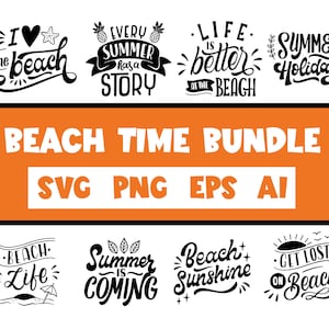Beach Svg Bundle, Beach Quotes Svg, Beach Time Svg, Beach Bundle Svg ...