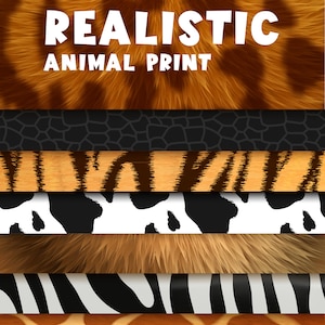 Animals Print Digital Paper, Cheetah, Leapord, Tiger, Giraffe, Zebra Skin Pattern, animal print digital patterns Instant Download 
