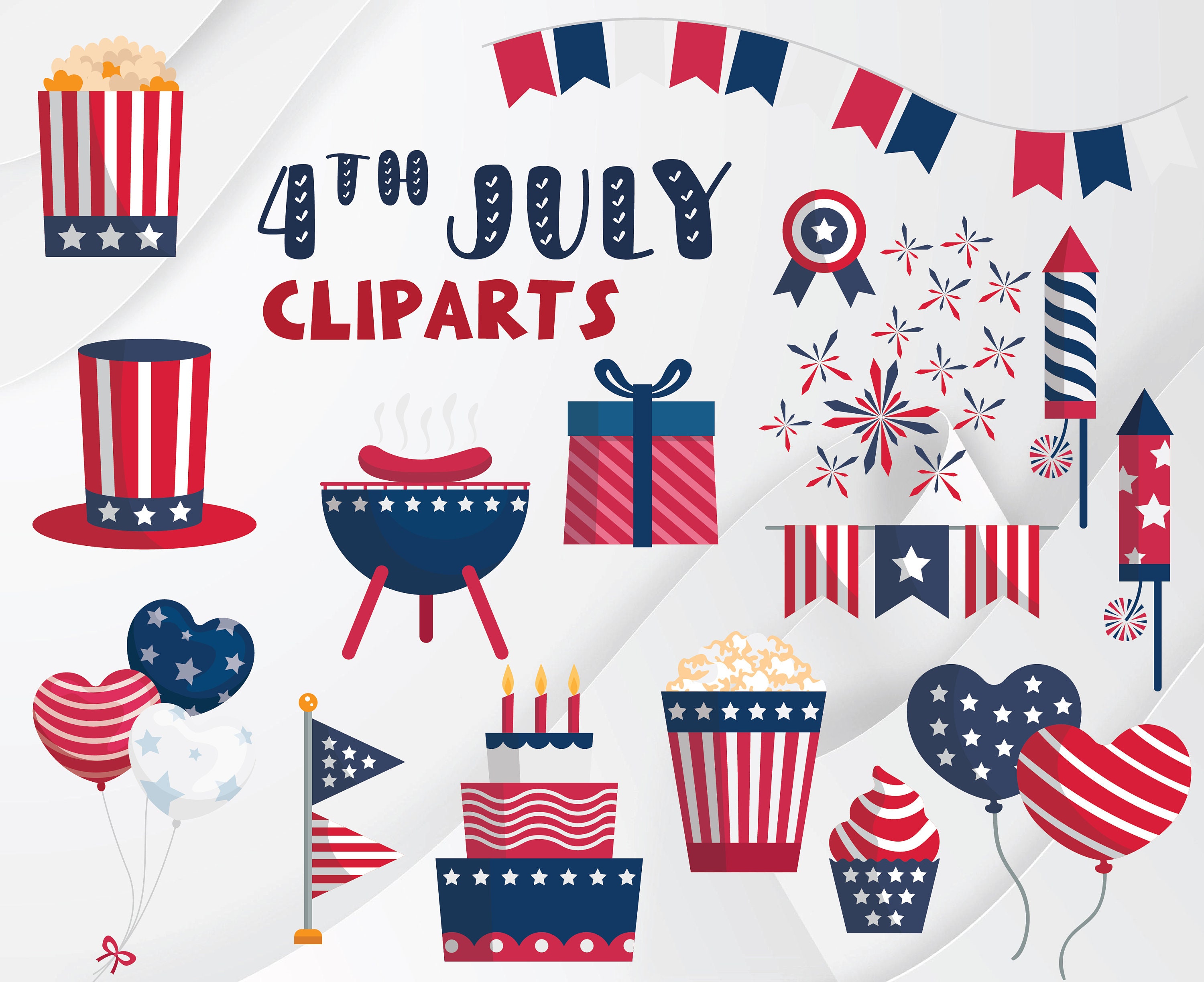 4th of July Clipart. 4th of July Clip Art. America Clipart ...