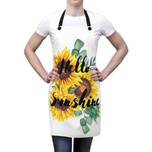 Sunflower Apron | Sunflower Kitchen Accessories | Kitchen Accessories | Gifts For Her | Unique Gifts | Sunflower Kitchen Décor | Kitchen