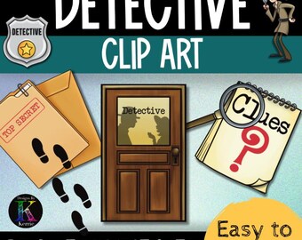 Detective Clip Art Pack