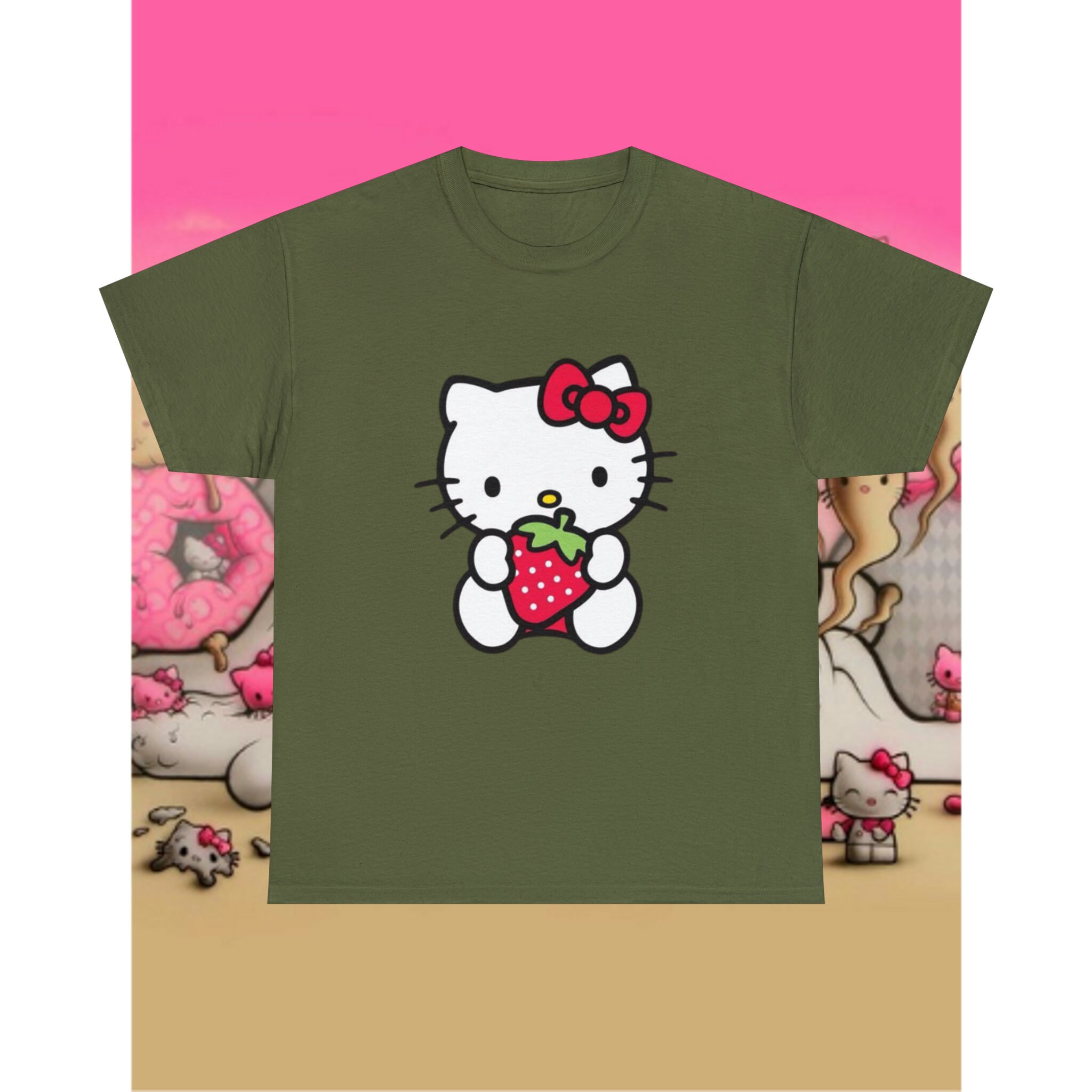 Hello Kitty Shirt, Kawaii Kitty Tee, Cute Kitty Gift, Birthday Party