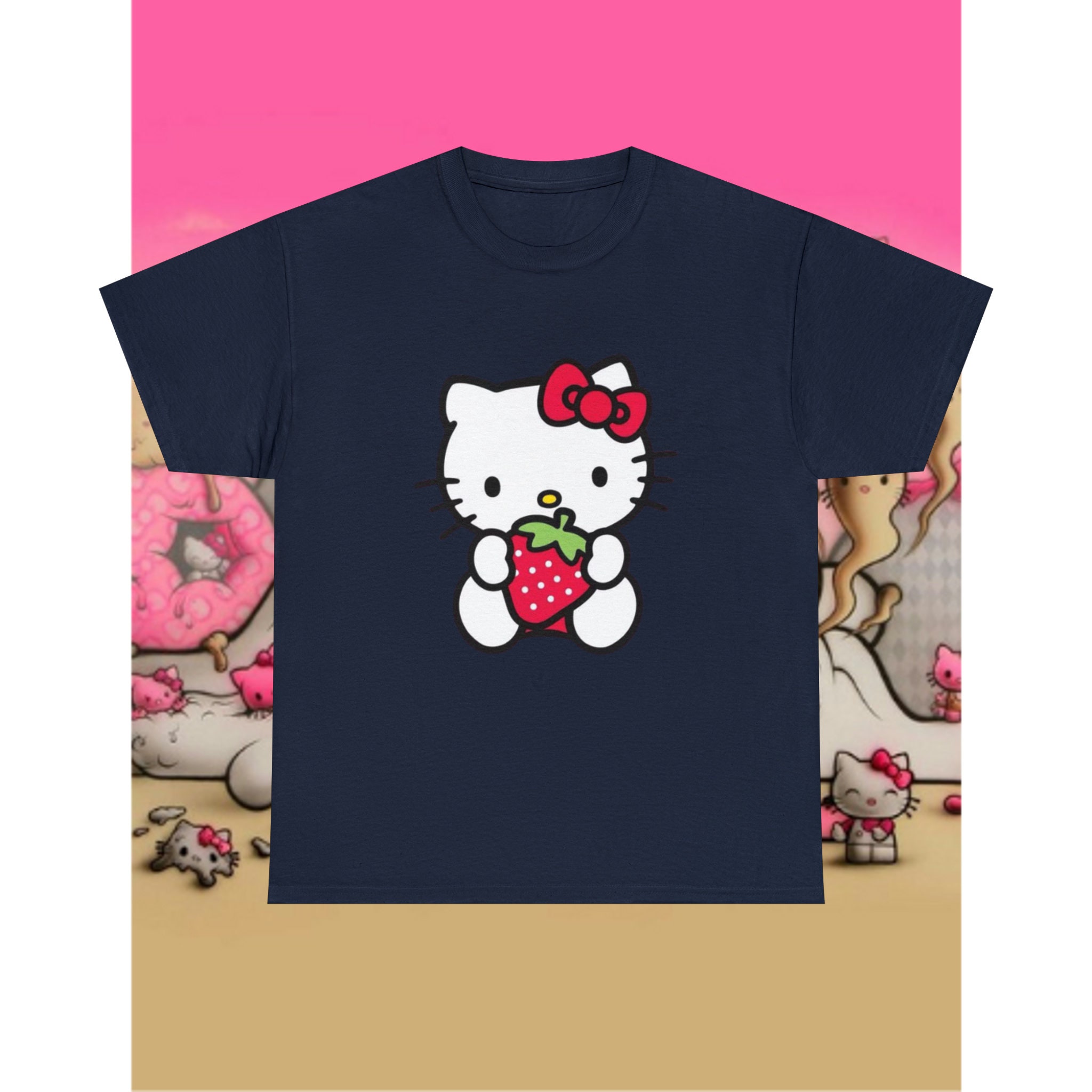 Hello Kitty Shirt, Kawaii Kitty Tee, Cute Kitty Gift, Birthday Party