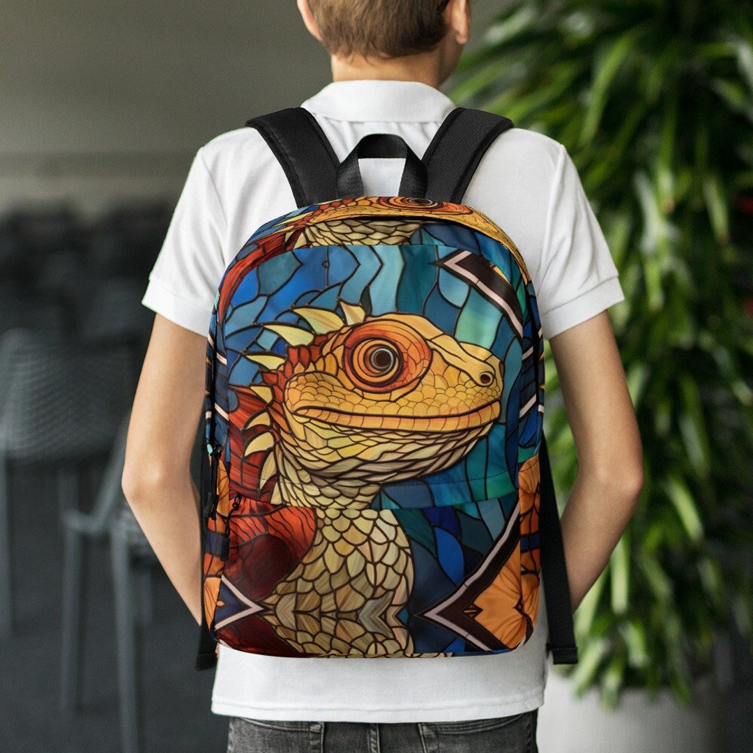Bearded Dragon Backpack Lizard Reptile Beardies Back to Etsy