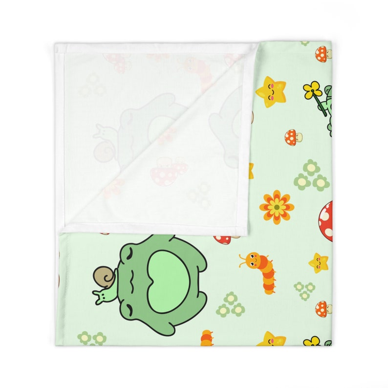 Cute Frog Mushroom Baby Swaddle Blanket Adorable for Precious Etsy