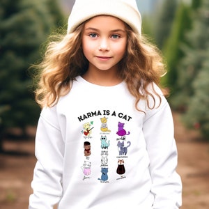 Cat themed sweatshirts top
