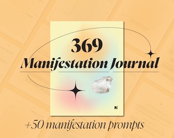 369 Manifestation Printable Journal | 369 Method Planner Digital PDF | Law of Attraction Journal | Printable Manifestation Planner