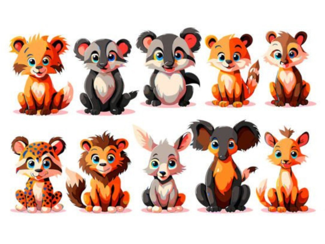 Safari Animals Svg Bundle Animals Svg Baby Animals Svg Animal Png Zoo