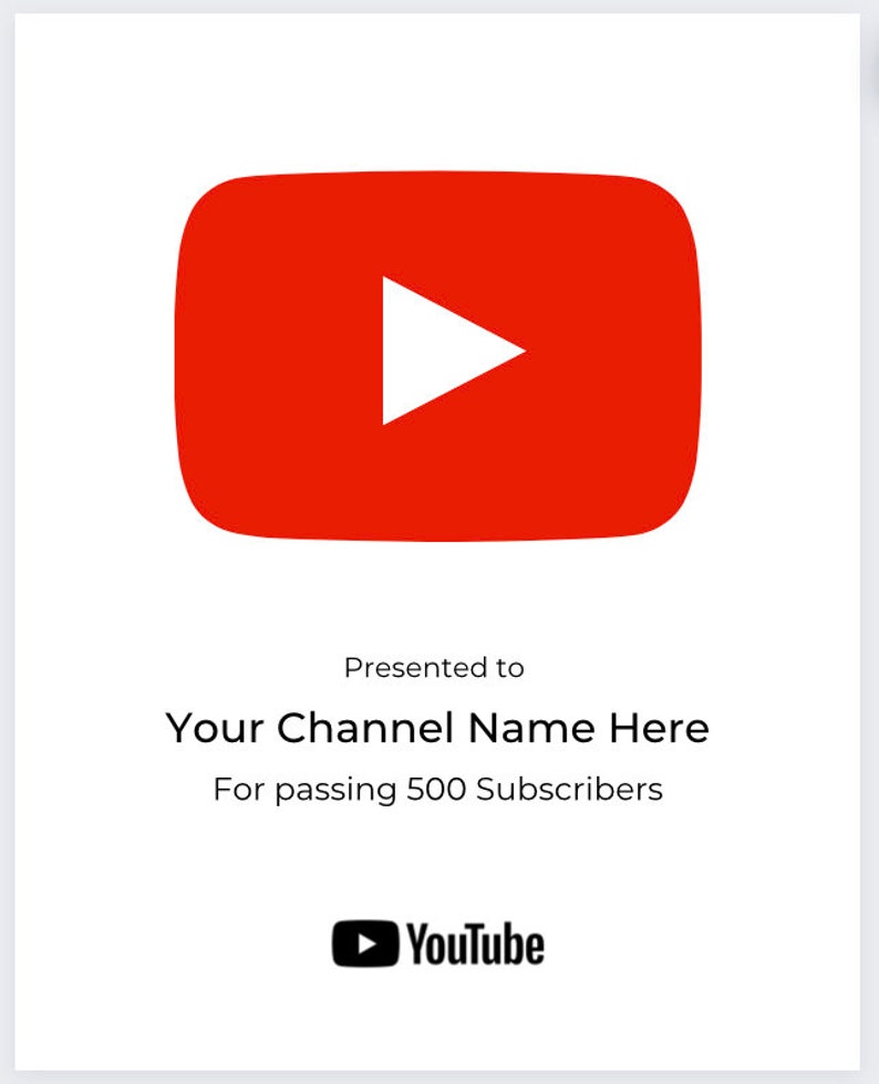 Youtube Play Button White canva Template Digital Download Etsy Youtube Play Button White canva Template Digital Download Etsy