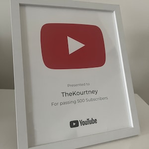 Youtube Play Button White canva Template Digital Download - Etsy