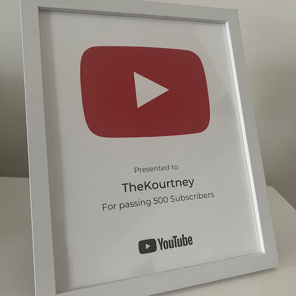 Youtube Play Button - Etsy