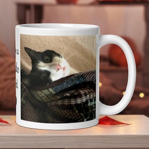 Funny Tuxedo Cat Mug Gift Cute Cat Mug For Tuxedo Cat Lover Tuxedo Cat Print Top Cat Mug Tuxedo Cat Gift Mug