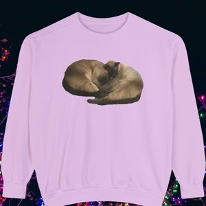 Siamese Cat Premium Sweatshirt, Cozy Siamese Cats For Cat Mom and Cat Lover and Siamese Cat Person, Classy Cat Gift