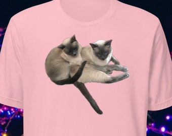 Siamkatze Shirt, 22 Farben erhältlich, Katzenliebhaber T Shirt, Katze Mama Geschenk, süße Kitty Top, Crazy Cat Lady, Cat Dad Tee