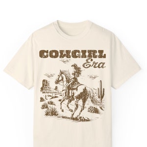 Cowgirl Era Comfort Colors Shirt | Vintage Inspired Western Aesthetic Graphic Tee
