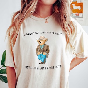 Western Cowboy Raccoon Shirt God Grant Me Trash Panda Graphic Tee