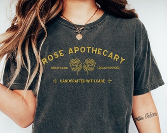 Womens Rose Apothecary Locally Sourced Handcrafted With Care Gift T-Shirt Womens Rose Apothecary Locally Sourced Handcrafted With Care Gift T-Shirt