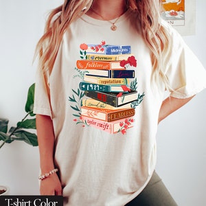 Vintage Inspired Concert Tour Books Comfort Colors T-shirt Albums As Books Shirt for Music Lover Gift Tee image 3